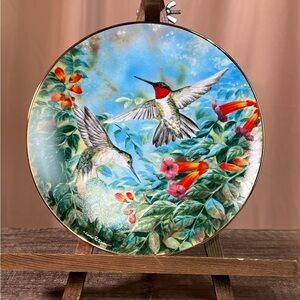 Hummingbirds in Harmony Decorative Plate